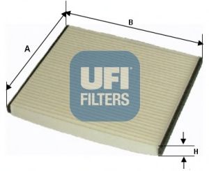 филтър, въздух за вътрешно пространство UFI
