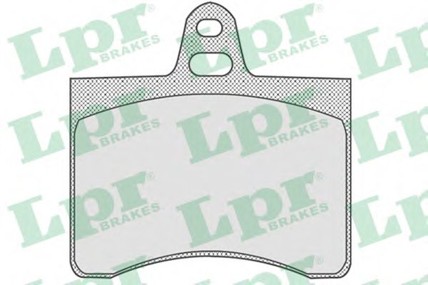 комплект спирачно феродо, дискови спирачки LPR