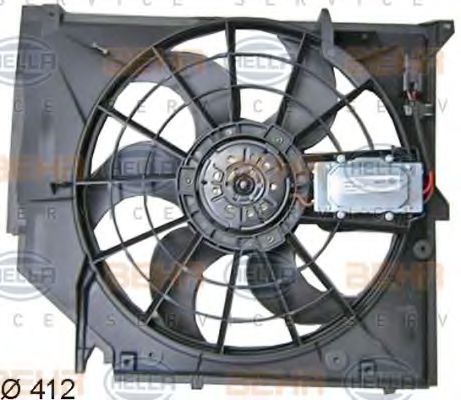 вентилатор, охлаждане на двигателя HELLA