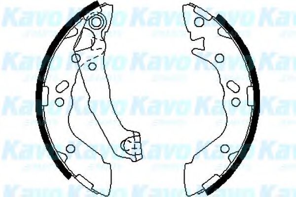 комплект спирачна челюст KAVO PARTS