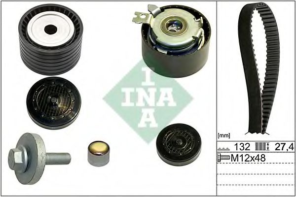 комплект ангренажен ремък INA