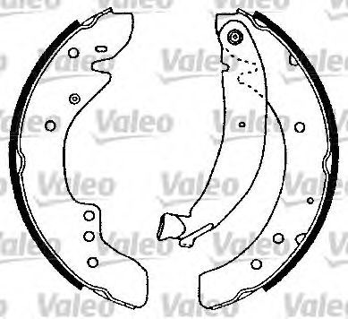 комплект спирачна челюст VALEO