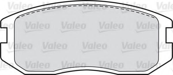 комплект спирачно феродо, дискови спирачки VALEO