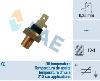 датчик, темература на маслото; датчик, температура на охладителната течност FAE