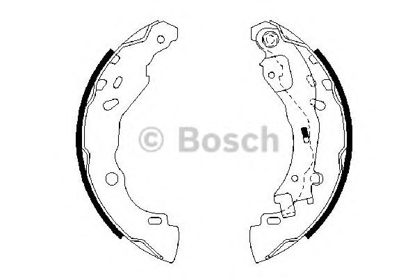 комплект спирачна челюст BOSCH