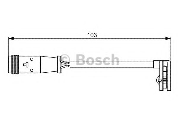 предупредителен контактен сензор, износване на накладките BOSCH