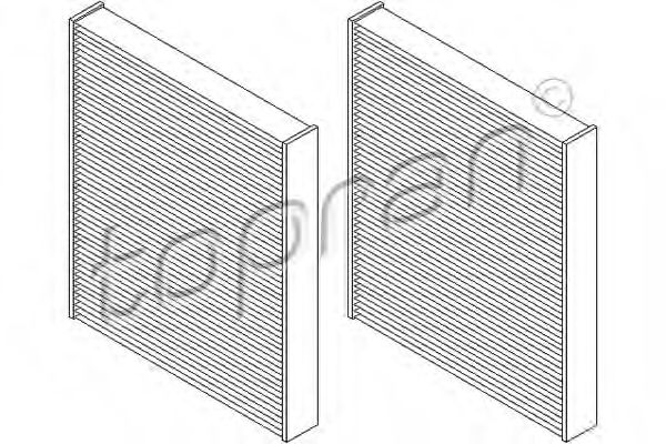 филтър, въздух за вътрешно пространство TOPRAN