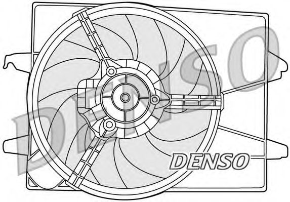 вентилатор, охлаждане на двигателя DENSO