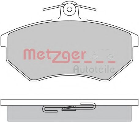 комплект спирачно феродо, дискови спирачки METZGER