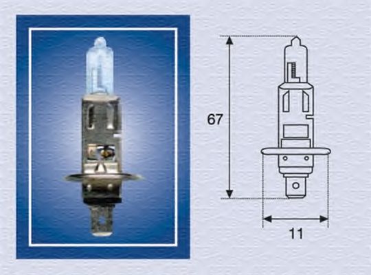 H1 12 Лампа розжарювання (H1 12V 55W)